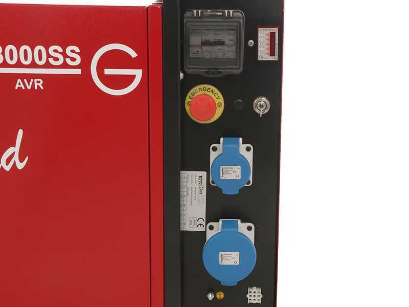 TecnoGen H8000SS - Generatore di corrente silenziato a benzina 5.8 kW - Continua 5.2 kW Monofase