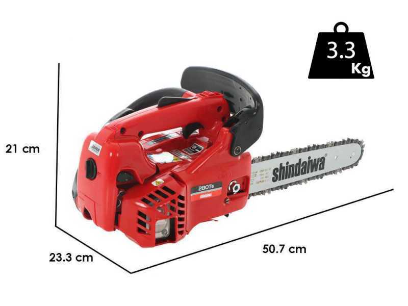 Shindaiwa SDK 280TS - Motosega a scoppio da potatura - Lama da 25cm