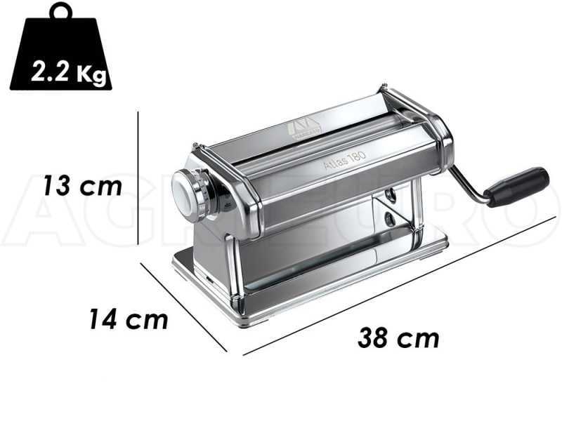 Marcato Atlas 180 Roller - Macchina per la pasta manuale in INOX