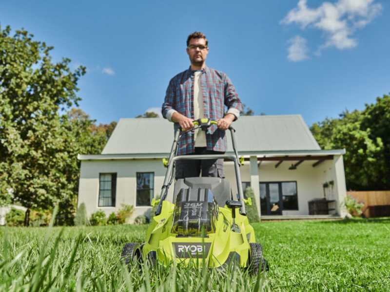 Ryobi RLM36X46H50PG - Tagliaerba a batteria - MAX POWER 36V/5Ah - Taglio 46 cm