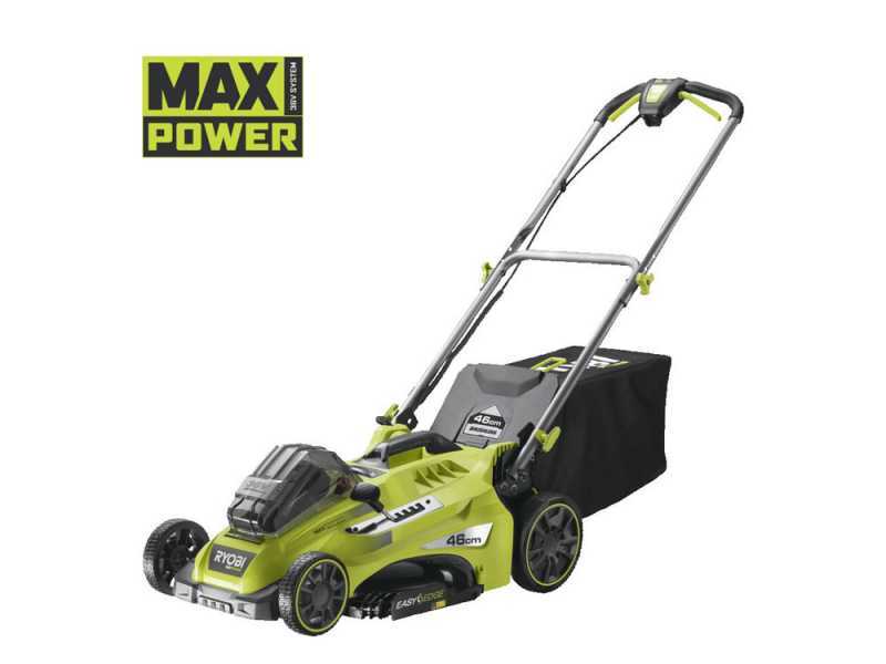 Ryobi RLM36X46H50PG - Tagliaerba a batteria - MAX POWER 36V/5Ah - Taglio 46 cm