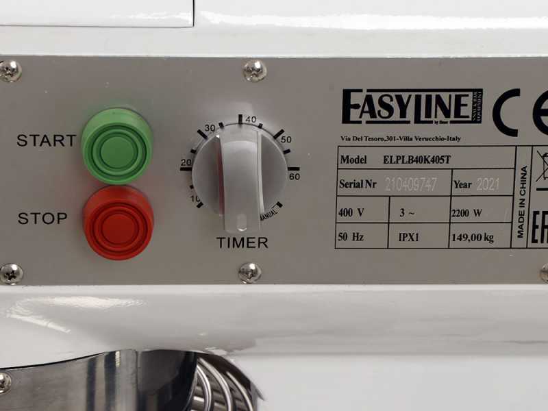 FIMAR EASYLINE B40K - Impastatrice planetaria professionale - Trifase - Vasca INOX 40 litri