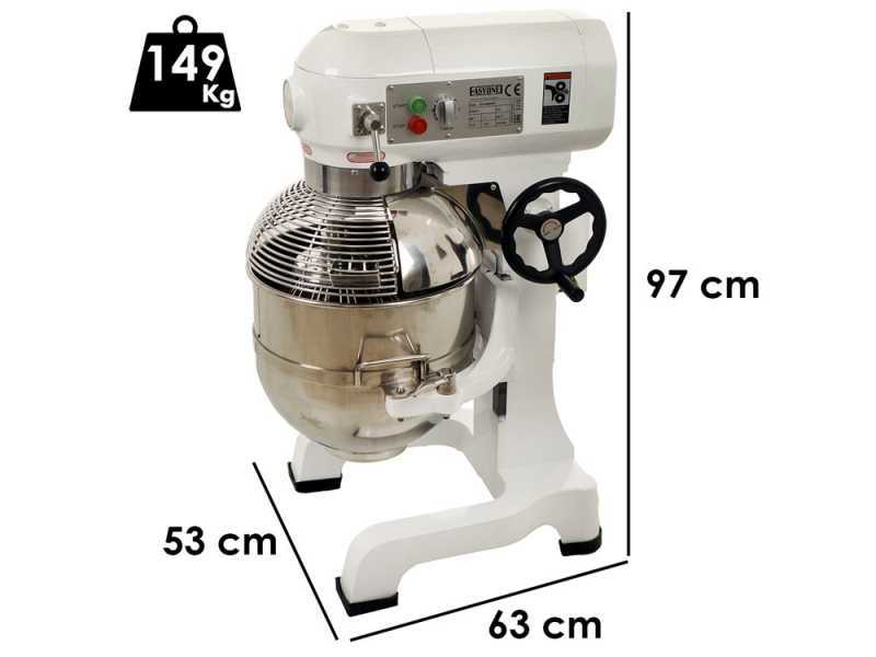 Impastatrice Planetaria Professionale 1200W 5L - 6 Velocità, Gancio E Fruste, Marca BEHOME - Foto 11