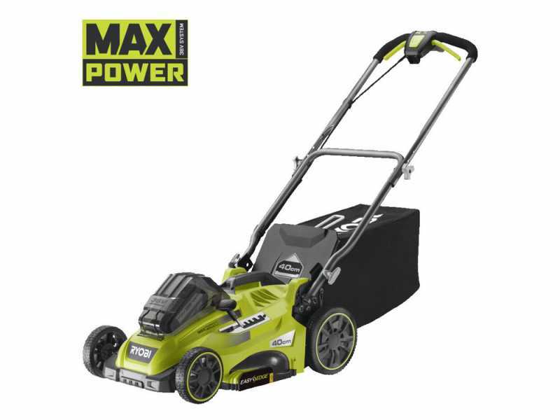 Ryobi RLM36X41H60PG - Tagliaerba a batteria - MAX POWER 36V/6Ah - Taglio 40 cm