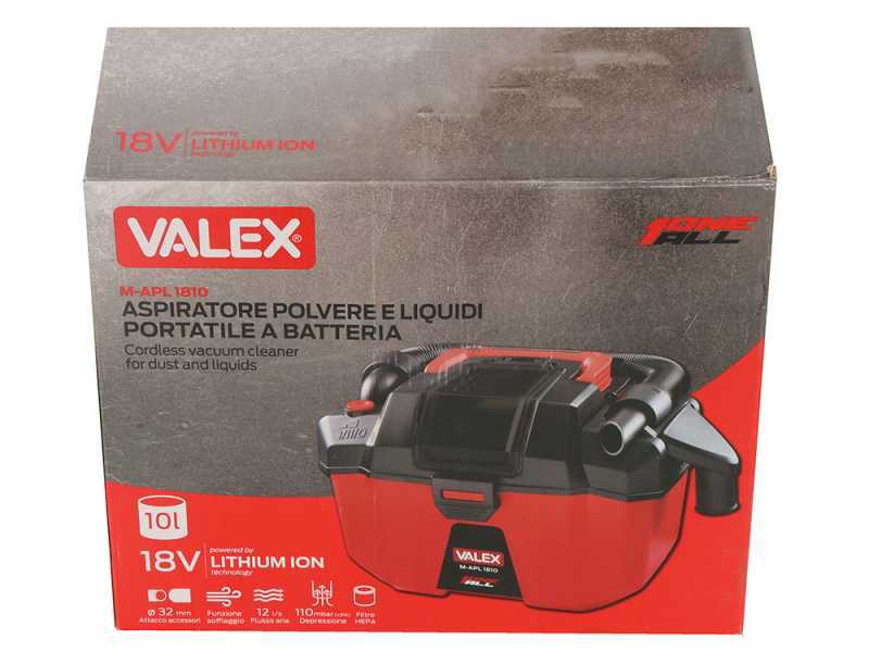 Valex M-APL 1810 - Aspiratore portatile a batteria - Batteria da 2Ah 18V
