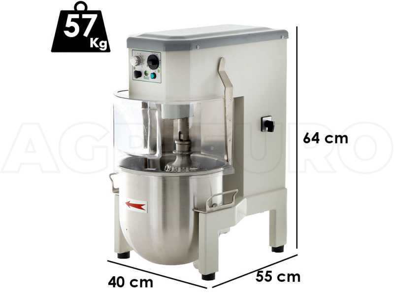 FIMAR PLN20BV - Impastatrice planetaria - Vasca in acciaio INOX da 20 litri