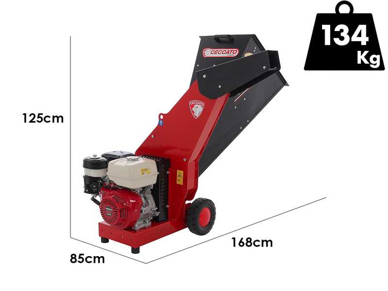 Ceccato Tritone Maxi - Biotrituratore a scoppio - Motore Honda GX 390