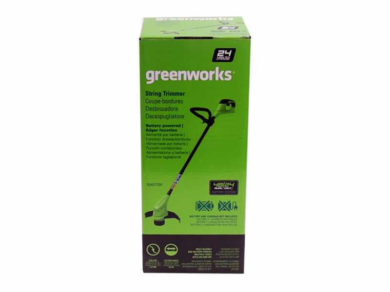 Greenworks G24ST25 - Tagliabordi a batteria - SENZA BATTERIE E CARICABATTERIE