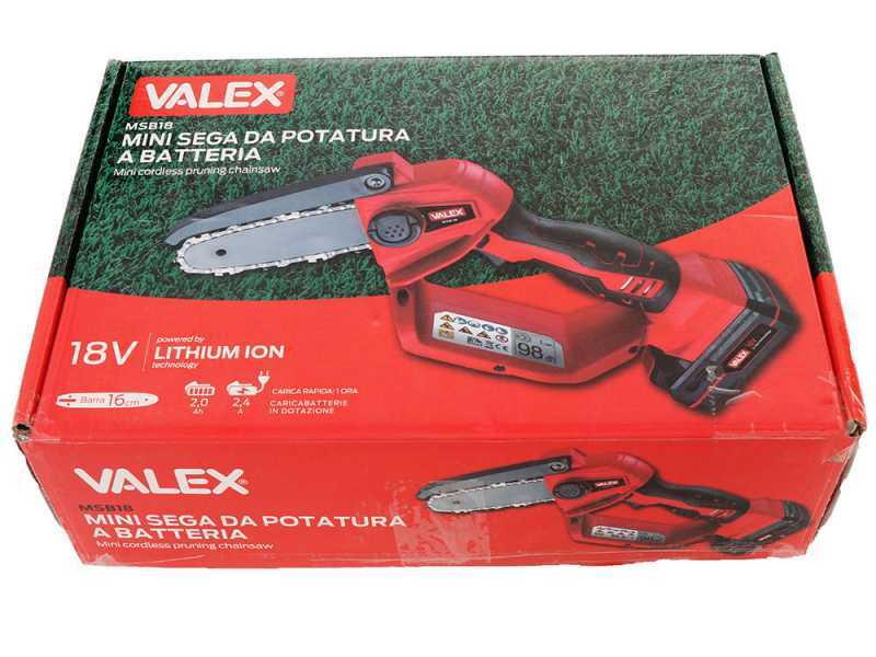 Valex MSB18 - Potatore manuale a batteria - con batteria 18V 2Ah