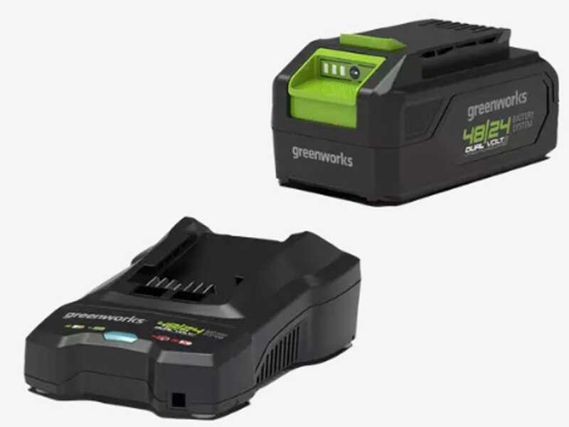 Greenworks G48LT30 - Tagliabordi a batteria - 48V 2Ah + Batteria aggiuntiva da 2Ah
