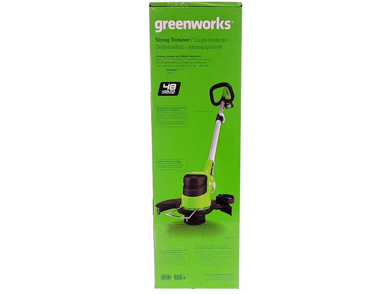 Greenworks G48LT30 - Tagliabordi a batteria - 48V 2Ah + Batteria aggiuntiva da 2Ah