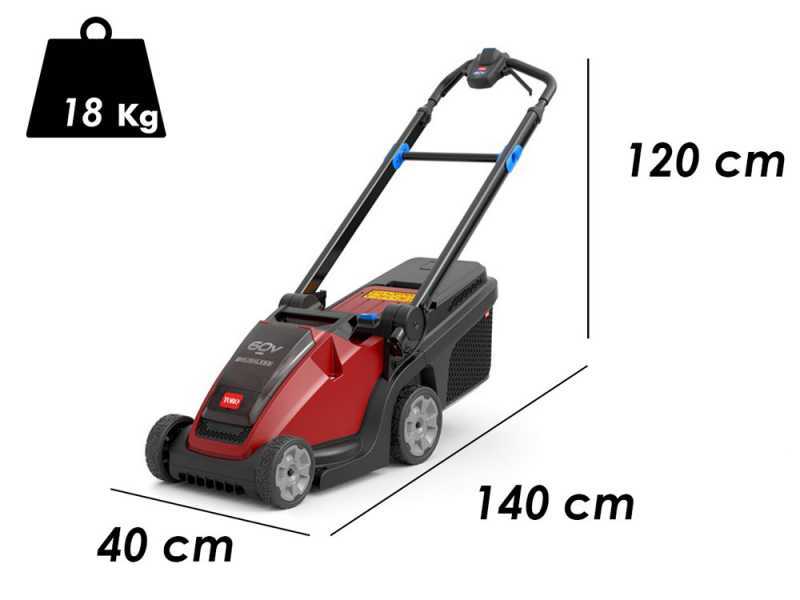 Toro Recycler TO-21836 - Tagliaerba a batteria - 60V/2.5Ah - Taglio 36 cm