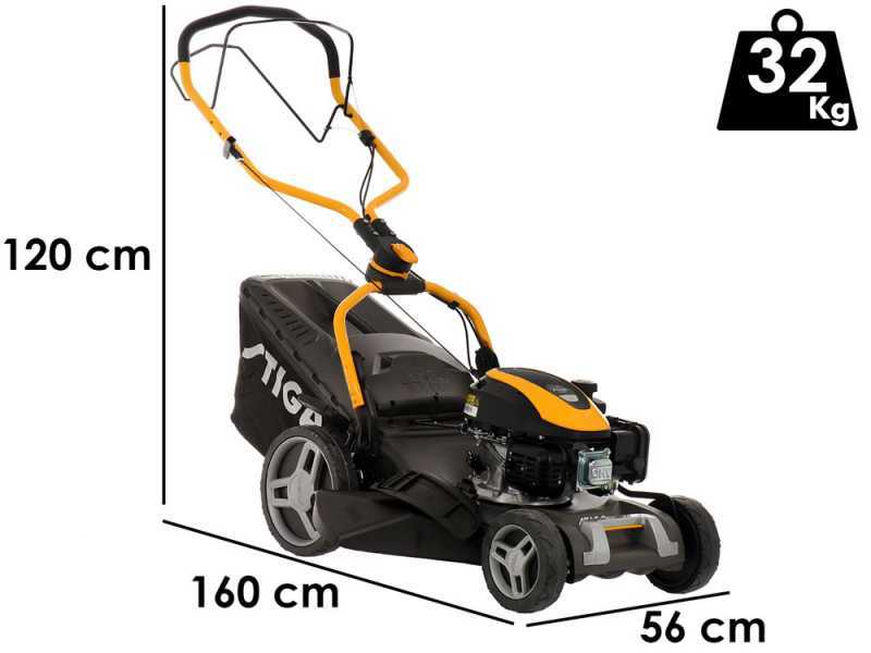 Stiga COMBI 748 S - Tagliaerba a scoppio trazionato - 4 in 1 - Motore ST 140