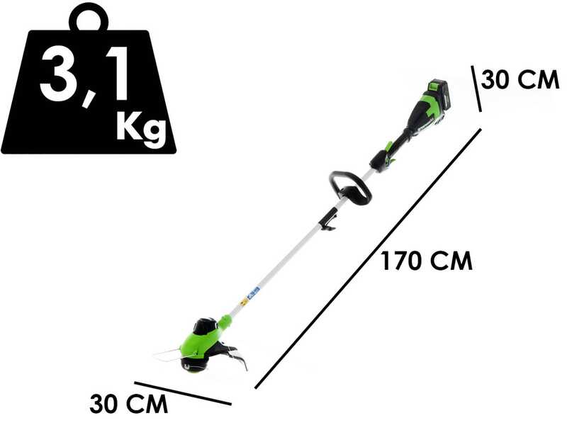 Greenworks G48ST8 - Tagliabordi a batteria - 48V 2Ah