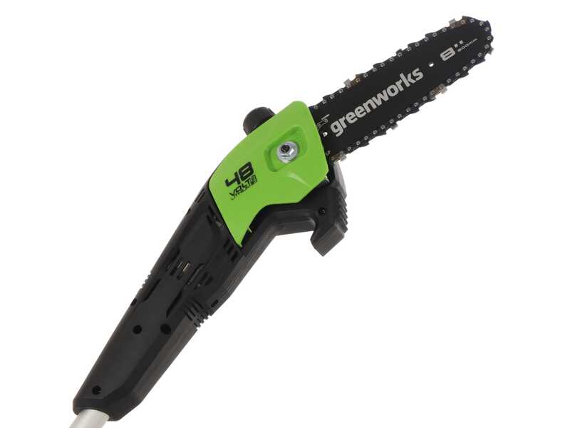 Greenworks G48PS - Potatore su asta di prolunga a batteria 48V -  Batteria 2Ah