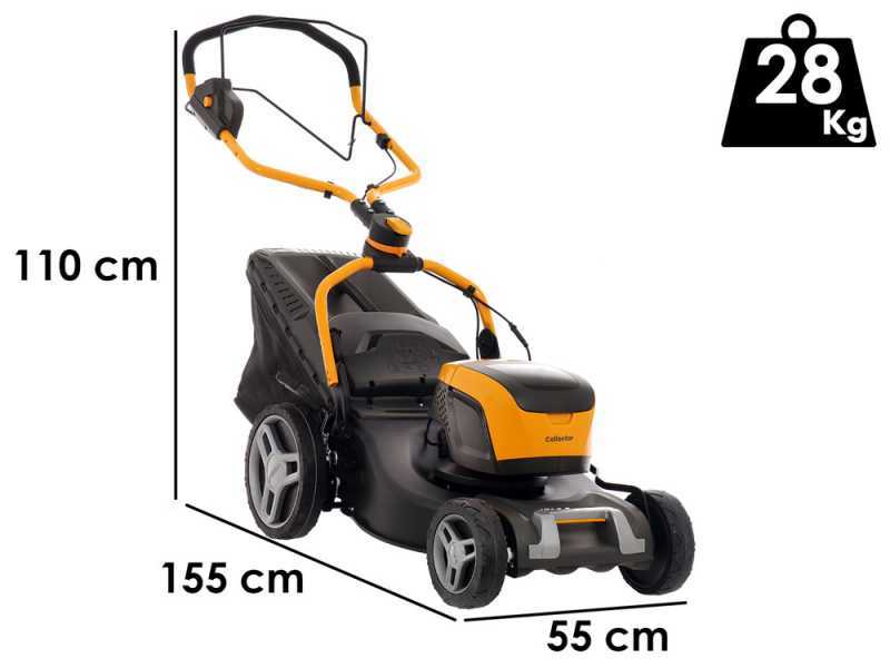 Stiga Collector 548e S Kit - Tagliaerba a batteria - 48V/4Ah - Taglio 46 cm