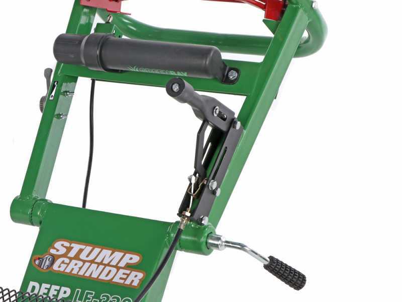 GreenBay Deep LE-330 - Fresaceppi - Motore Loncin 420 cc con avviamento elettrico - Ruota di taglio con 8 frese in carburo di tungsteno