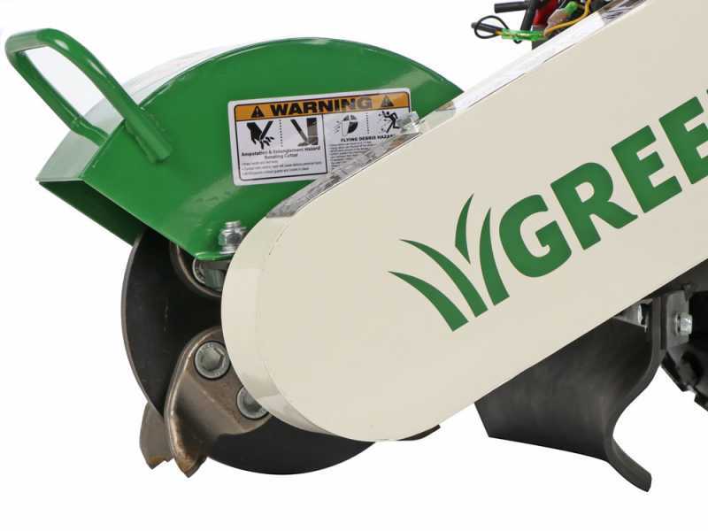 GreenBay Deep BSE-330 - Fresaceppi - Motore B&amp;S XR2100 420 cc con avviamento elettrico - Ruota di taglio con 8 frese in carburo di tungsteno