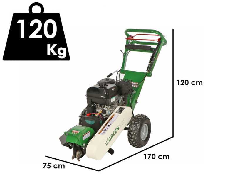 GreenBay Deep BSE-330 - Fresaceppi - Motore B&amp;S XR2100 420 cc con avviamento elettrico - Ruota di taglio con 8 frese in carburo di tungsteno