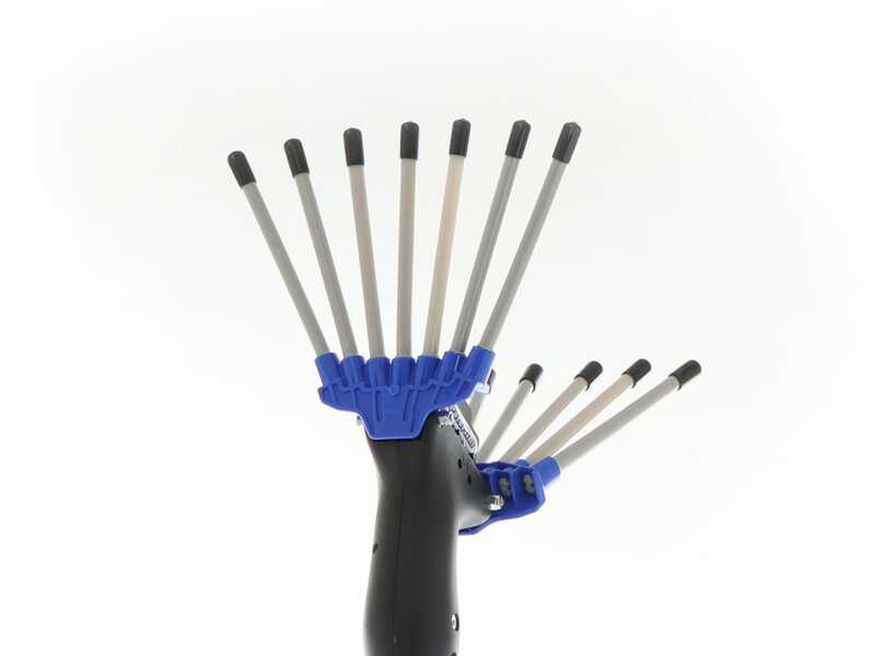 Paterlini V-UP - Abbacchiatore elettrico 225/315 cm a batteria tipo auto con cavo in dotazione - Asta telescopica in alluminio