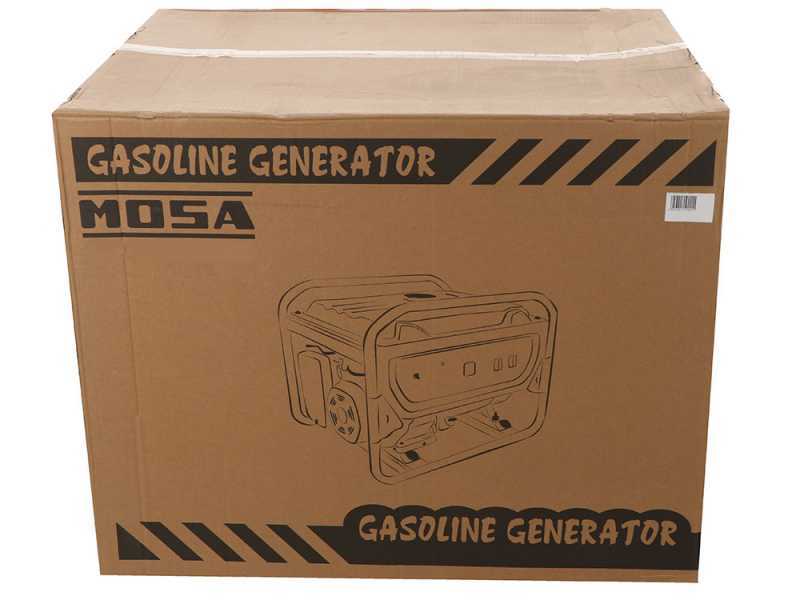 Mosa GE 3900 - Generatore di corrente a benzina carrellato 3.3 kW - Continua 3 kW Monofase