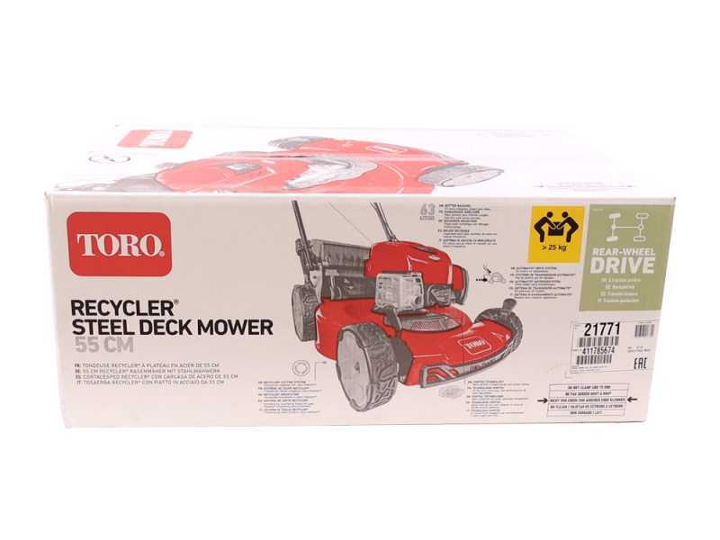 TORO Recycler TO-21774 - Tosaerba a scoppio 4x4 - Motore B&amp;S675 - Taglio 55 cm 