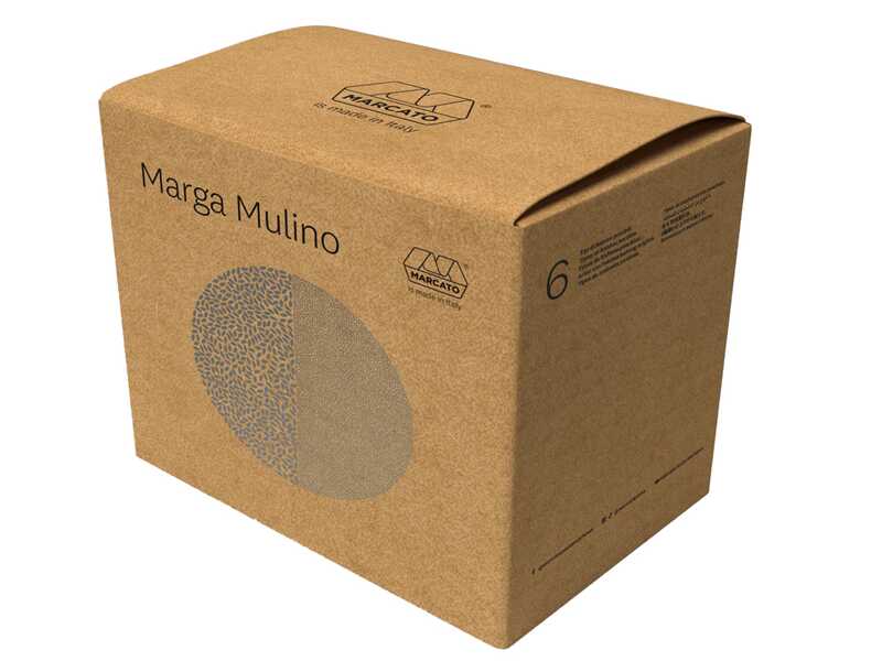 Marcato Marga 180g - Mulino per farina e fioccatrice manuale con rulli in acciaio inox