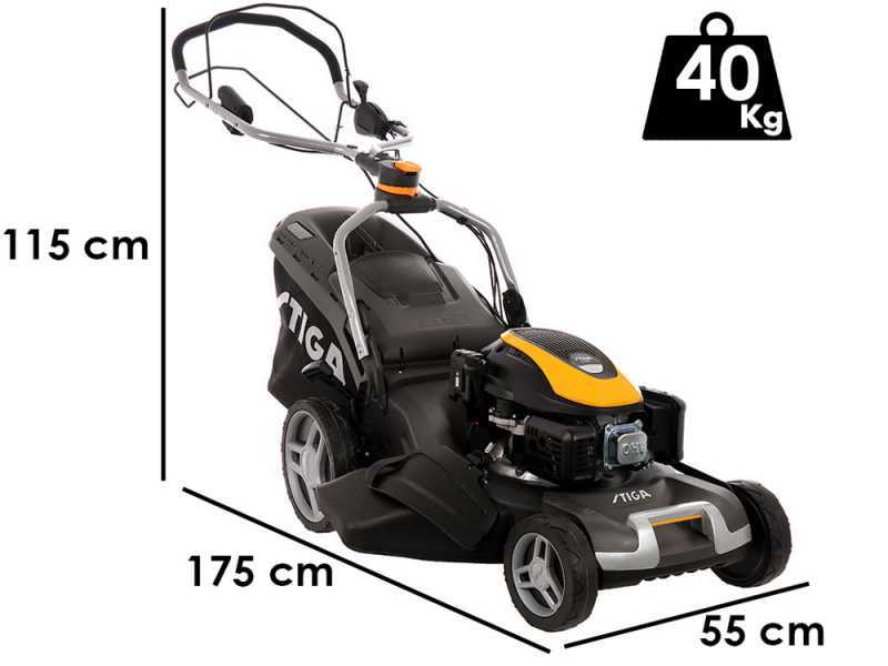 Stiga COMBI 955 VE - Tagliaerba a scoppio trazionato - Motore Stiga ST200LS - Taglio 53 cm