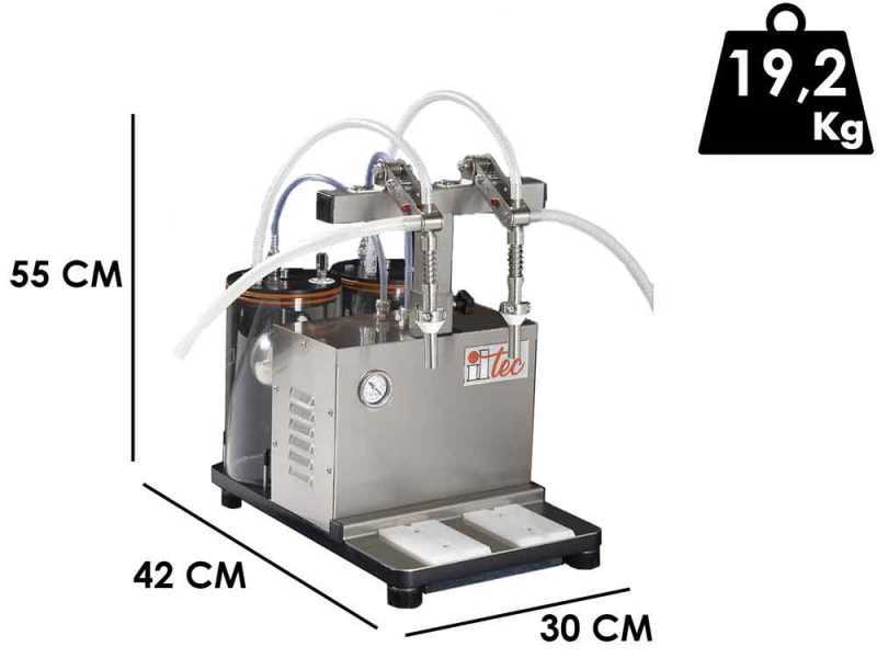 Il-Tec Ultrafiller Dual Fluid - Imbottigliatrice a depressione elettrica per liquidi alimentari
