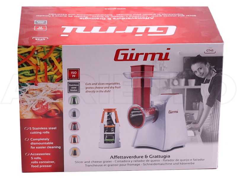 Girmi GT4500 - Grattugia Affettaverdure Elettrica - 150W