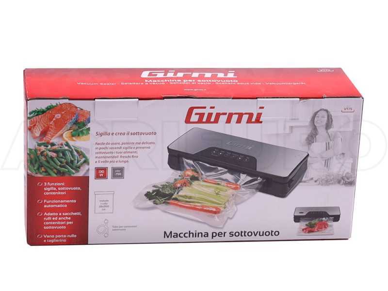 Girmi VT7500 - Macchina sottovuoto - Barra saldante da 30cm