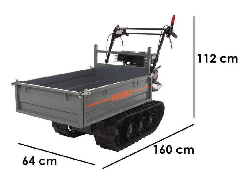 Wortex SFL 300 - Motocarriola cingolata cassone estensibile - Portata 300Kg