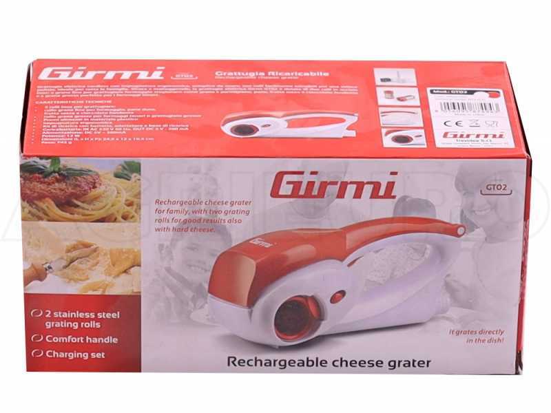 Girmi GT0201 - Grattugia a batteria - 2 rulli in dotazione