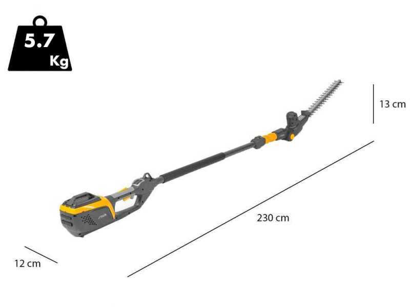 Stiga MT 500e - Tagliasiepi e Potatore su asta di prolunga multifunzione - SENZA BATTERIA E CARICABATTERIE