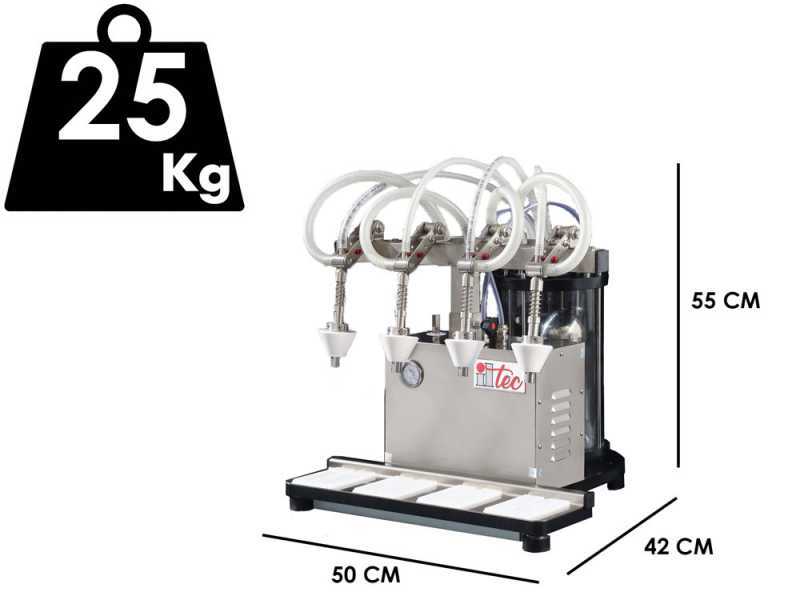 Il-Tec Ultrafiller 4 Pomodoro - Imbottigliatrice a depressione pneumatica per liquidi densi