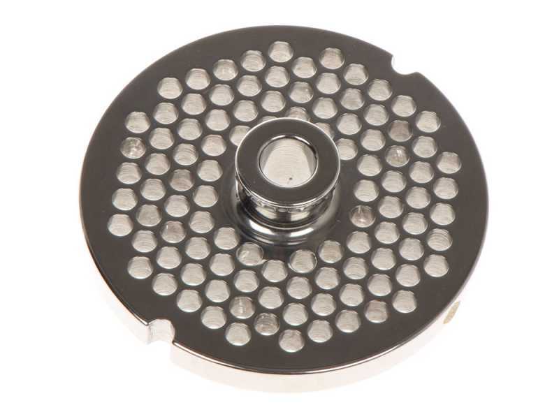 Trafila per tritacarne N.8 - fori da 6 mm - diametro trafila 61 mm