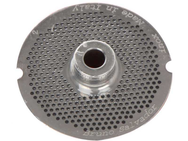 Trafila per tritacarne N.12 - fori da 2 mm - diametro trafila 69 mm