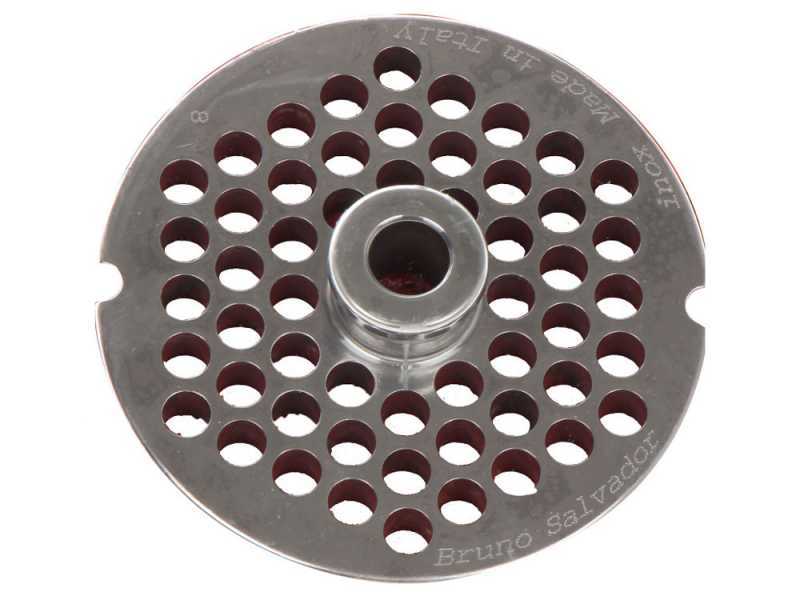 Trafila per tritacarne N.12 - fori da 8 mm - diametro trafila 69 mm
