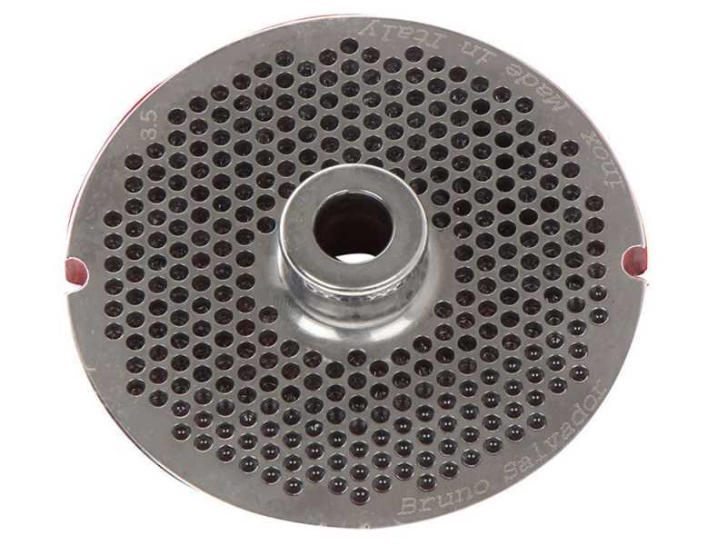 Trafila per tritacarne N.22 - fori da 3.5 mm - diametro trafila 82 mm