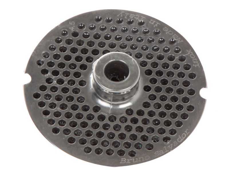 Trafila per tritacarne N.22 - fori da 4.5 mm - diametro trafila 82 mm
