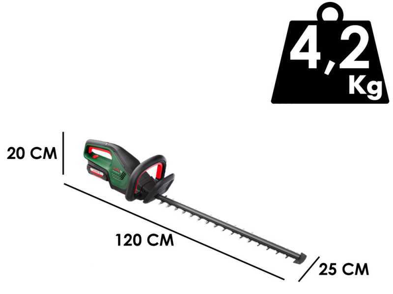 Bosch AdvancedHedgeCut 36 - Tagliasiepi a batteria con lama da 65 cm - SENZA BATTERIE E CARICABATTERIE