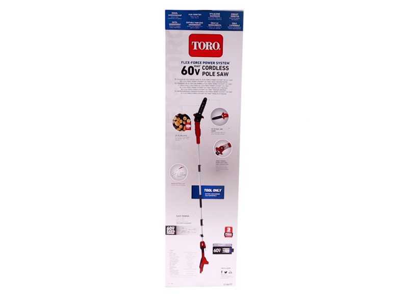 Toro 51847T - Potatore a batteria su asta di prolunga - Batteria 60V 2,5Ah