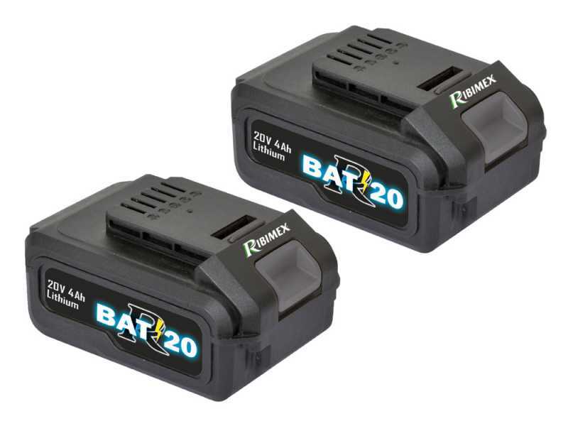 Ribimex PRBAT20-TON33 - Tagliaerba a batteria - 2x20V/4Ah - Taglio 34 cm