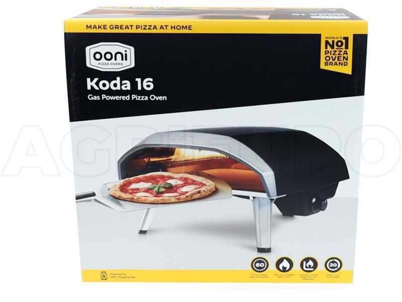Ooni KODA 16 - Forno a gas per pizza - Pietra refrattaria da 40x40 cm