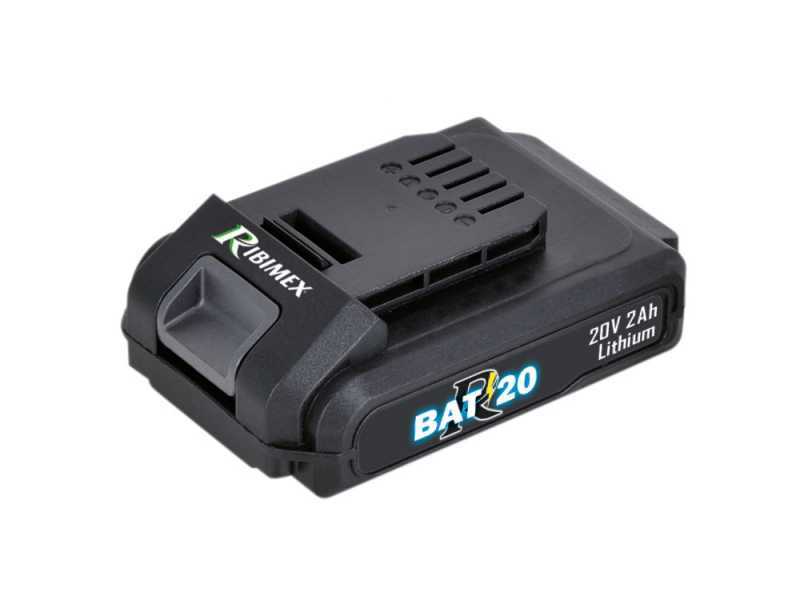 Tagliasiepi elettrico a batteria RIBIMEX PRBAT20-TH - Batteria da 20V 2Ah