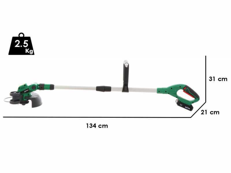 RIBIMEX PRBAT20-CB - Tagliabordi a batteria - 20V 2Ah