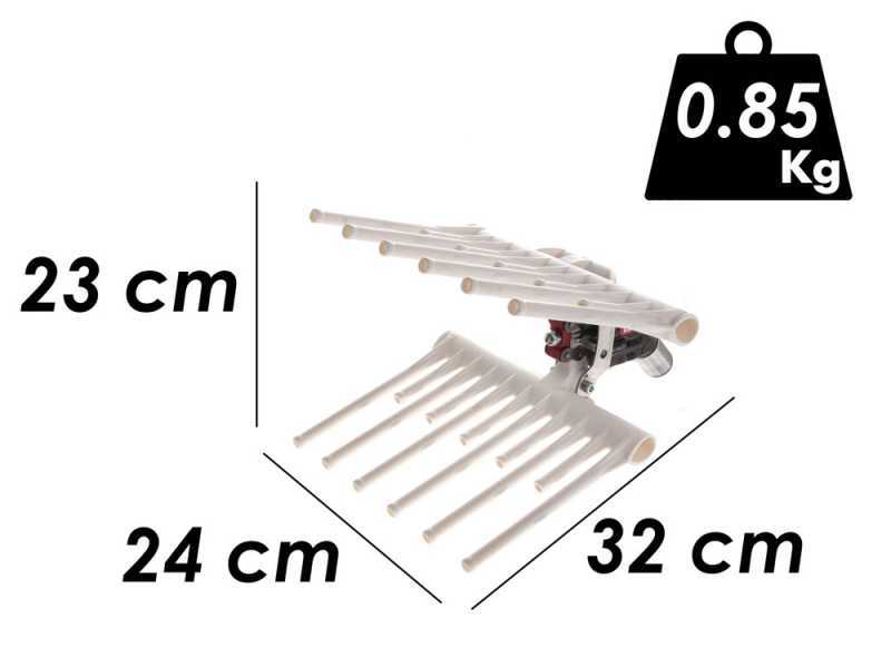 Lisam MG Turbo Light - Abbacchiatore pneumatico - scuotiolive 6 bar - 1800 battiti al minuto