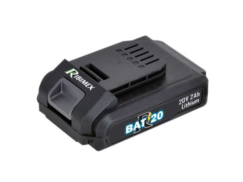 Ribimex PRBAT20-THSB - Tagliasiepi elettrico a batteria con lama da 52 cm - SENZA BATTERIA E CARICABATTERIA