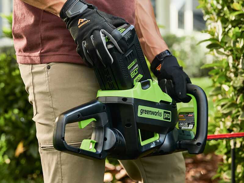 Greenworks GD60HT66 - Tagliasiepi elettrico a batteria con lama da 66 cm - SENZA BATTERIE E CARICABATTERIE