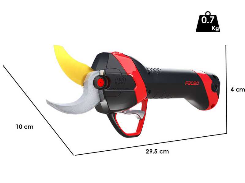 Infaco F3020 - Forbice elettrica da potatura - 36V 3Ah - Diametro di taglio 40mm